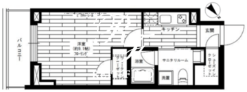 グランドコンシェルジュ六本木 704 間取り図