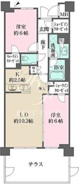 パークグレイス荻窪 104 間取り図