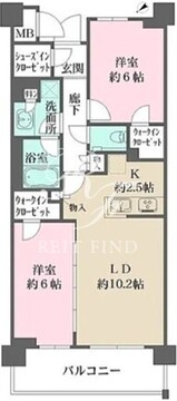 パークグレイス荻窪 203 間取り図