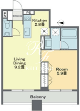 ベルファース戸越スタティオ 1103 間取り図