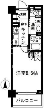 レジディア中落合 C104 間取り図