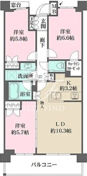 パークグレイス荻窪 209 間取り図