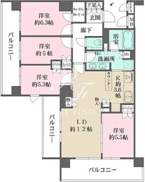 パークグレイス荻窪 207 間取り図