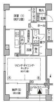 東雲キャナルコートCODAN 15-505 間取り図