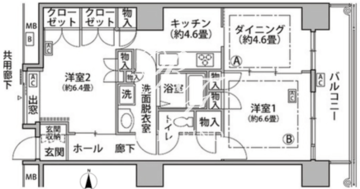 東雲キャナルコートCODAN 18-815 間取り図