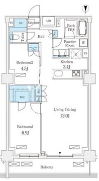 ロイジェントパークス押上錦糸町 604 間取り図