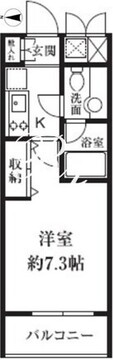 HF東新宿レジデンス 701 間取り図