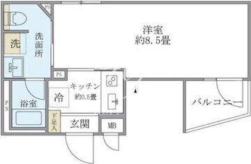 Ｆ－Ｃｉｔｙ住吉 401 間取り図