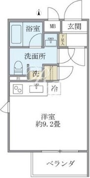 Ｆ－Ｃｉｔｙ住吉 202 間取り図