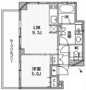 クリオ渋谷ラ・モード 705 間取り図