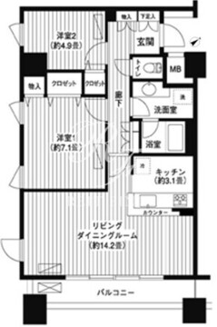 LOOP-M 507 間取り図