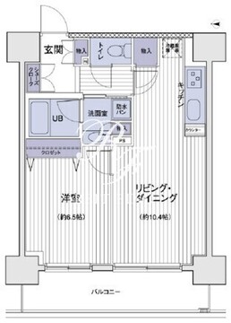 エスティメゾン大島 1304 間取り図