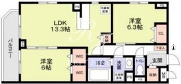 コモド戸越 201 間取り図