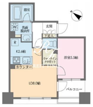 ドゥーエ新川 502 間取り図