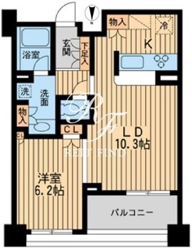 プロスペクト森下 604 間取り図