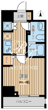 シティスパイア三ノ輪2 1102 間取り図