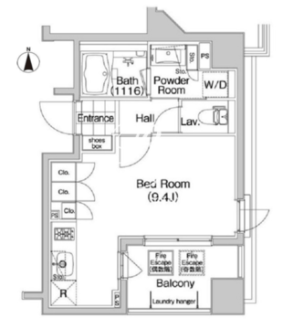 コンフォリア笹塚 1207 間取り図