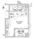 コンフォリア笹塚 1207 間取り図