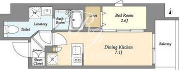 シーズンフラッツ東十条 703 間取り図