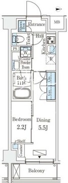 アークマーク新宿西落合 212 間取り図