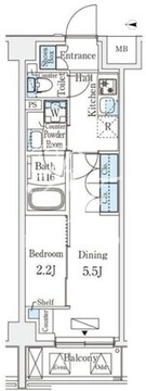 アークマーク新宿西落合 202 間取り図