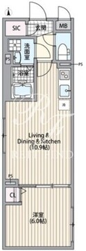 エルファーロ南麻布 204 間取り図