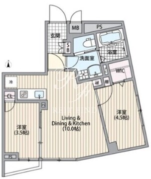 エルファーロ南麻布 101 間取り図