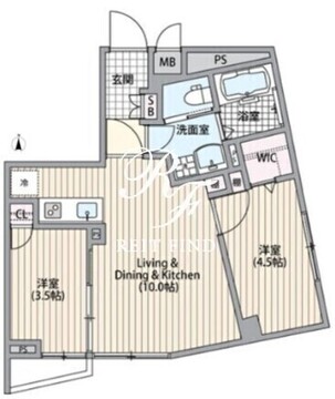 エルファーロ南麻布 301 間取り図