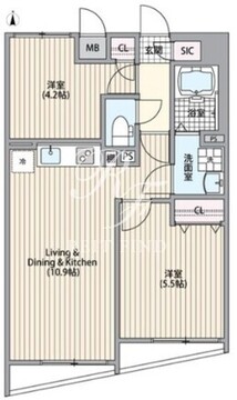 エルファーロ南麻布 302 間取り図