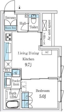 スタンズ柿の木坂 311 間取り図