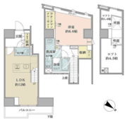 ザ・パークハビオ目黒フォート 503 間取り図