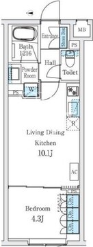 スタンズ柿の木坂 309 間取り図