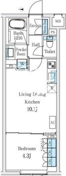 スタンズ柿の木坂 305 間取り図