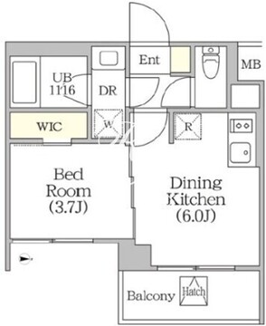 イプセ四谷テラス 504 間取り図