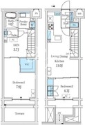 スタンズ柿の木坂 108 間取り図 ?>