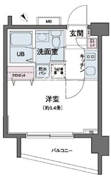 エコロジー都立大学レジデンス 434 間取り図