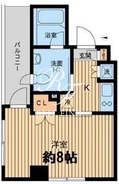 エスティメゾン武蔵小山 204 間取り図