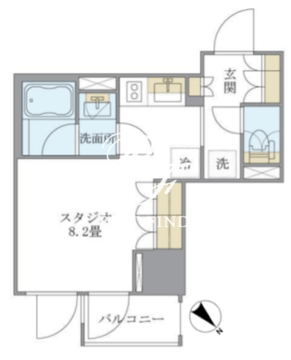 ラドゥセール巣鴨 1009 間取り図