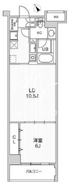 六本木デュープレックスエムズ 405 間取り図