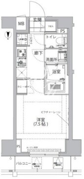 ハーモニーレジデンス両国ウォーターフロント 602 間取り図