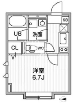 リテラス目黒三丁目 101 間取り図