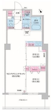 レジディア荻窪3 407 間取り図