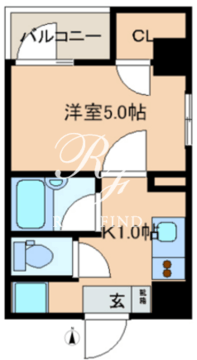 レジディア文京湯島2 902 間取り図