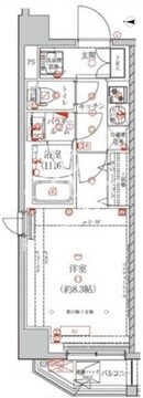 メビウス本所吾妻橋 601 間取り図