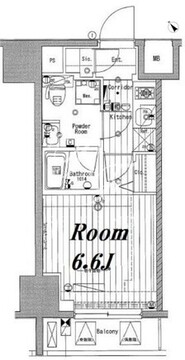 メイクスデザイン池袋 1404 間取り図