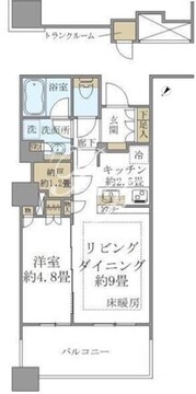 ブリリア有明スカイタワー 1103 間取り図