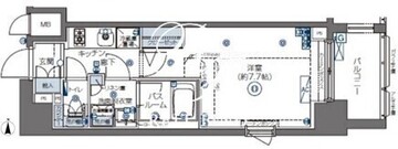 ズーム四谷左門町 801 間取り図