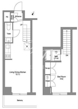 コンフォリア豊洲 807 間取り図