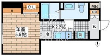 MDM千駄ヶ谷 W-302 間取り図