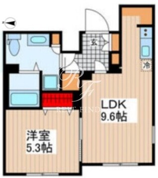 MDM千駄ヶ谷 E-403 間取り図